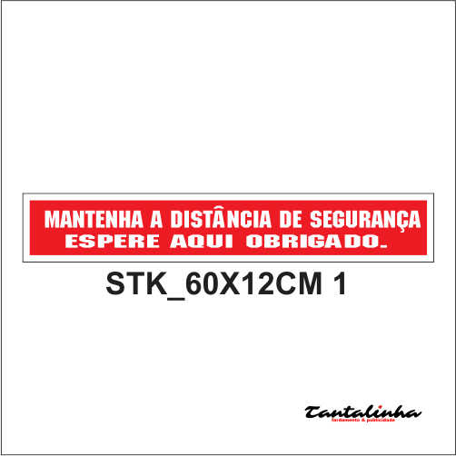 STK_60X12CM 1 | Autocolante para chão, Laminado 60×12 cm